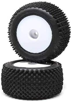 LOSI Pin-Reifen, hinten, montiert, Weiss (2): Mini-T 2.0