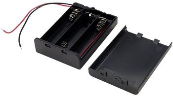 TRU Components SBH-331AS Batteriehalter 3x Mignon (AA) Kabel