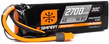 Spektrum SPMX27004S30 2700mAh 4S 14.8V Smart LiPo Battery 30C IC3