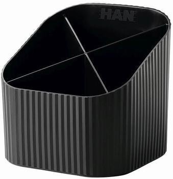 HAN Re-X-LOOP 17238-913 Stifteköcher Schwarz Anzahl der Fächer: 4