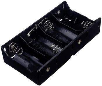 TRU Components BH-143D Batteriehalter 4x Mono (D) Lötanschluss