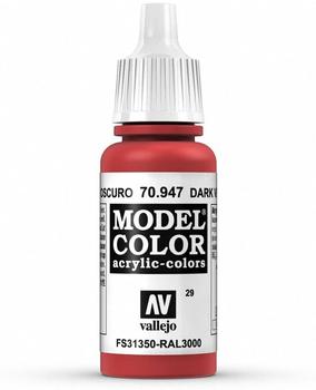 Vallejo Model Color – Einzelfarben, Farbton: 947 Dark Vermillion