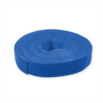Value 25.99.5254 Klettband zum Bündeln Flauschteil, Haft- und Flauschteil, Haftteil (L x B) 25 m x 10 mm Blau 25 m