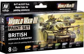 Vallejo British Armour & Infantry 8x17ml