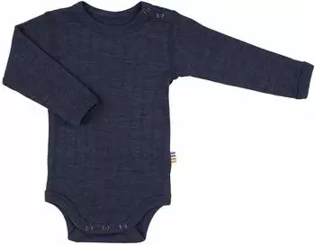 Joha Kinder-Langarm-Body in Gr. 80, blau, Junge/M&auml;dchen