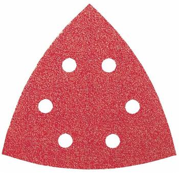 Bosch Accessories 2609256A48 Deltaschleifpapier mit Klett, gelocht K&ouml;rnung num 40 Eckma&szlig; 93mm 5St.