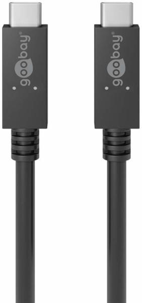 AccuCell USB-C PD Lade- und Synchronisationskabel für bis zu 100W, schwarz