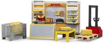 Bruder DHL Shop mit Handhubstapler Figur