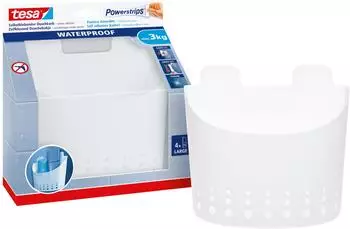 tesa Powerstrips Waterproof Korb groß (59706-00000-02)