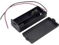 TRU Components SBH-421-2A Batteriebox 2x Micro (AAA) Kabel