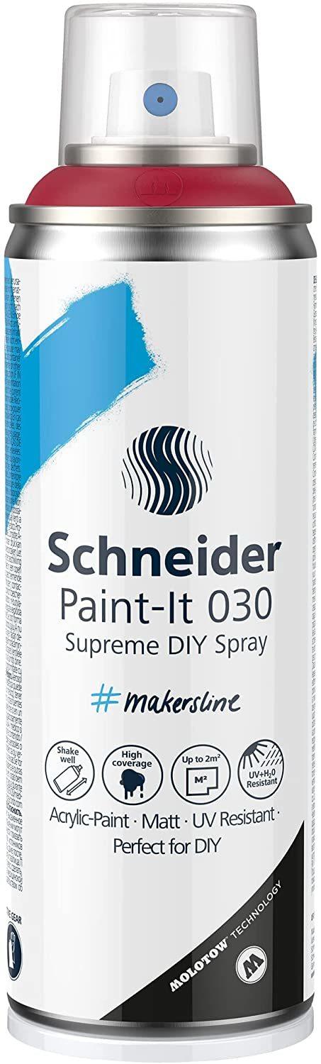 Schneider ML03050103 Supreme DIY Spray Paint-It 030 royal red 200ml Test  TOP Angebote ab 8,49 € (Oktober 2023)