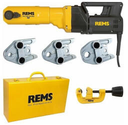 Rems Power-Press SE (Stahlkoffer + 3 x Presszangen + Rohrabschneider)