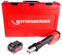 Rothenberger Romax 4000 Cas Akku Pressmaschine 18 V 34 Kn + 1x Akku 5,5 Ah + Koffer -