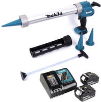 Makita Dcg 180 Rgx Akku Kartuschenpistole 18 V 300 / 600 Ml + 2x Akku 6,0 Ah +