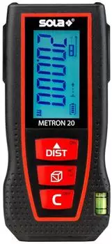 Sola METRON 20 Laser-Entfernungsmesser 20m mit G&uuml;rteltasche (71024501)