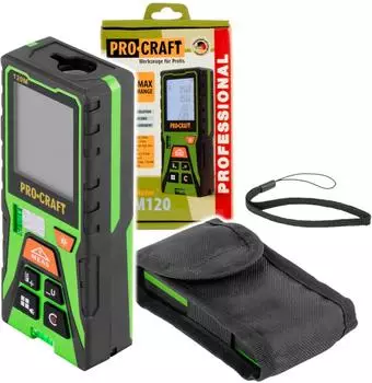 PROCRAFT PLDM120 Laser-Entfernungsmesser 120m mit Tasche (PLDM120)