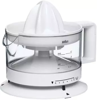 Braun Tribute Collection CJ 3000 weiß – Effiziente Zitruspresse für den täglichen Gebrauch