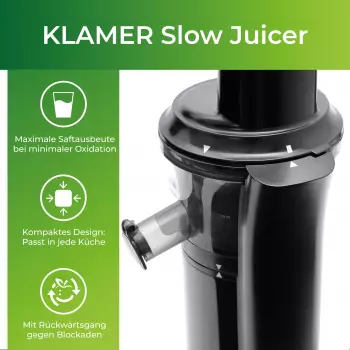 KLAMER 90820 – Vielseitige Anwendungsmöglichkeiten für kreative Saftkreationen
