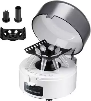 VEVOR Mini-Zentrifuge 3013xg RCF, 7000 U/min, Rotor 2-in-1, 0,2/1,5/2ml (MC-7K)
