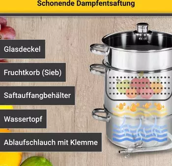 Krüger Fruchtentsafter Edelstahl 26 cm – Krüger Fruchtentsafter Edelstahl 26 cm: Der perfekte Begleiter für Ihre Küche