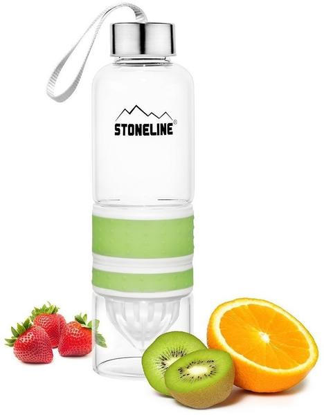 STONELINE 2 in 1 Trinkflasche mit Saftpresse grün 0,55 l