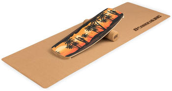 BoarderKing Curved Balance Indoorboard Set Palm Trees