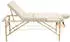 TecTake Somwang 3 Zonen Massageliege 218 x 102 x 90 cm beige