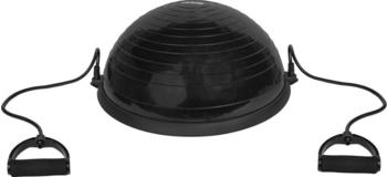 virtufit Balance Ball Trainer Trainingshalbball mit Pumpe 2 Zugbändern schwarz No Size