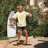 F2 Set Balance Board Surfer 76x28cm + Halbkugel und Korkrolle braun NO SIZE