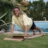 F2 Set Balance Board Surfer 76x28cm + Halbkugel und Korkrolle braun NO SIZE