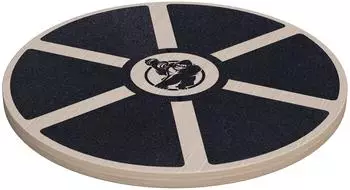 Gorilla Sports Balance Board 40cm bis 110-180kg Holz Wackelbrett Therapiekreisel braun No Size