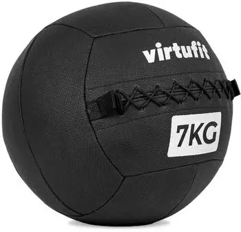 virtufit Premium Wall Ball Medizinball Fitness schwarz 7 kg