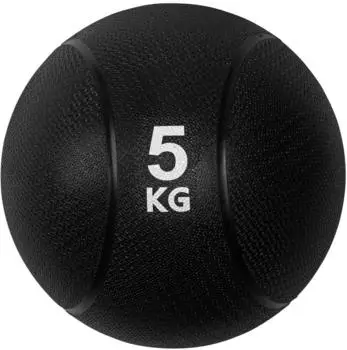 virtufit Medizinball Professionell Gummi schwarz 5kg