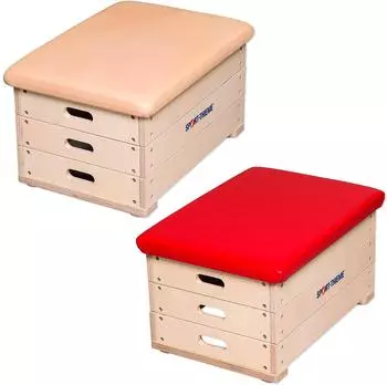 Sport-Thieme Sprungkasten ""Multiplex"" 3-teilig Mit Kernrindlederbezug