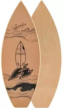 F2 Kork Balance Board Surf Flat Shape 84x31cm Board Only beige NO SIZE