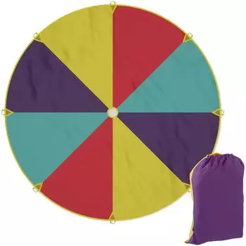 Relaxdays Schwungtuch Regenbogen &Oslash; 350cm