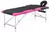 vidaXL Massageliege klappbar 2-Zonen Aluminium schwarz/rosa (110232)