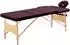 vidaXL Massageliege klappbar, 3-Zonen, Holzgestell, bordeaux-lila (110190)