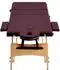 vidaXL Massageliege klappbar, 3-Zonen, Holzgestell, bordeaux-lila (110190)