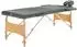 vidaXL Massageliege 3-Zonen, Holzgestell, anthrazit, 186x68cm (110172)