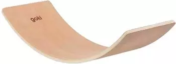 Goki Balance Board Halbmond, Holz, 82cm