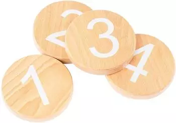 Pinolino Balance Steine mit Zahlen &raquo;Kari&laquo;, 4-tlg., Holz, natur (392409)