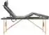 vidaXL Massageliege 4-Zonen, Holzgestell, anthrazit, 186x68cm (110173)