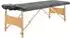 vidaXL Massageliege 4-Zonen, Holzgestell, anthrazit, 186x68cm (110173)