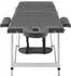 vidaXL Massagetisch 3 Zonen, Aluminiumrahmen, anthrazit, 186×68cm (110175)
