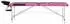 vidaXL Massageliege klappbar, 3-Zonen, Aluminiumgestell, schwarz/rosa (110240)