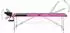 vidaXL Massageliege klappbar, 3-Zonen, Aluminiumgestell, schwarz/rosa (110240)