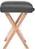 vidaXL Massageliege 2-Zonen klappbar mit Hocker, 10cm Sitz, schwarz