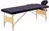vidaXL Massageliege klappbar, 3 Zonen, Holzgestell, lila (110189)