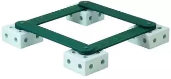 Modu Balance Track Set 17-teilig, ocean mint / forest green (M-ACT-TRA-OM-FG)